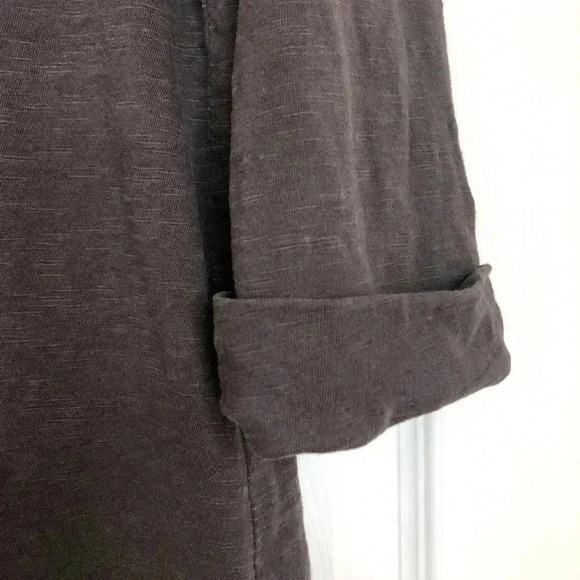 Olsen  Europe Tunic Shirt Dark Grey V-Neck Size 8 - Picture 14 of 16